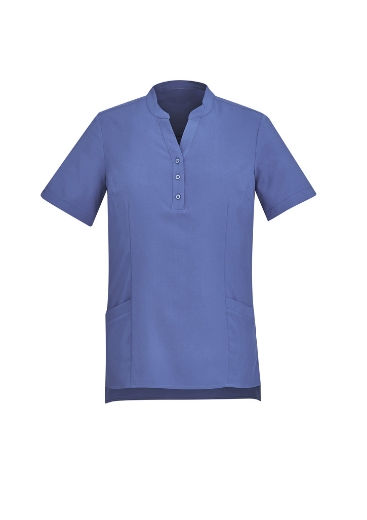Picture of Bizcare Ladies Easy Stretch Plain Tunic Short Sleeve
